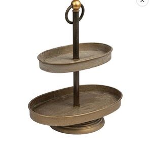 Creative Co-op 2 Tier decorative metal stand.